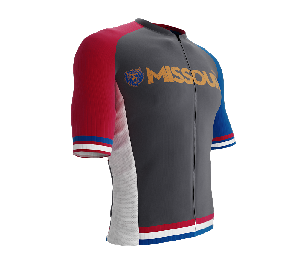 ScudoPro Pro-Elite Short Sleeve Cycling Jersey Misuri USA State Icon landmark symbol identity  | Men and Women