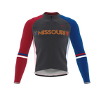ScudoPro Pro Thermal Long Sleeve Cycling Jersey Missouri USA state Icon landmark identity  | Men and Women