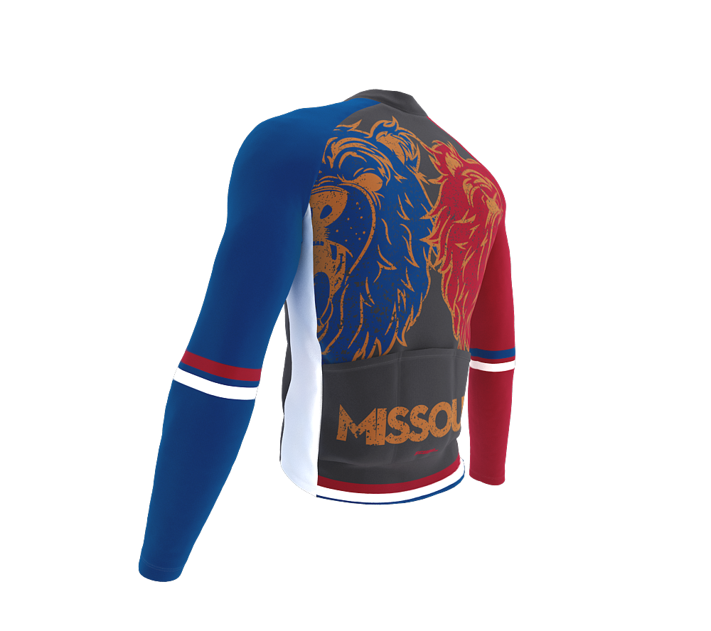 ScudoPro Pro Thermal Long Sleeve Cycling Jersey Missouri USA state Icon landmark identity  | Men and Women