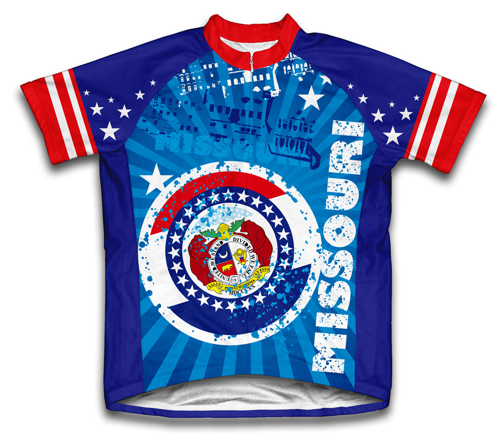 Missouri Short Sleeve Cycling Jersey for Men and Women