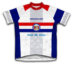 Missouri Flag Short Sleeve Cycling Jersey for Men and Women