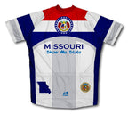 Missouri Flag Short Sleeve Cycling Jersey for Men and Women