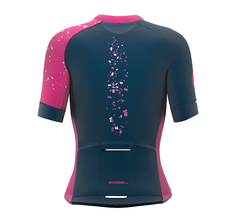 Mode On Pink Short Sleeve Cycling PRO Jersey