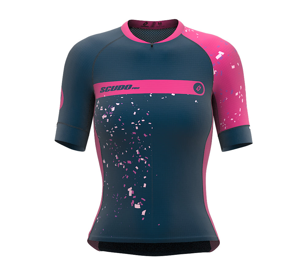 Mode On Pink Short Sleeve Cycling PRO Jersey