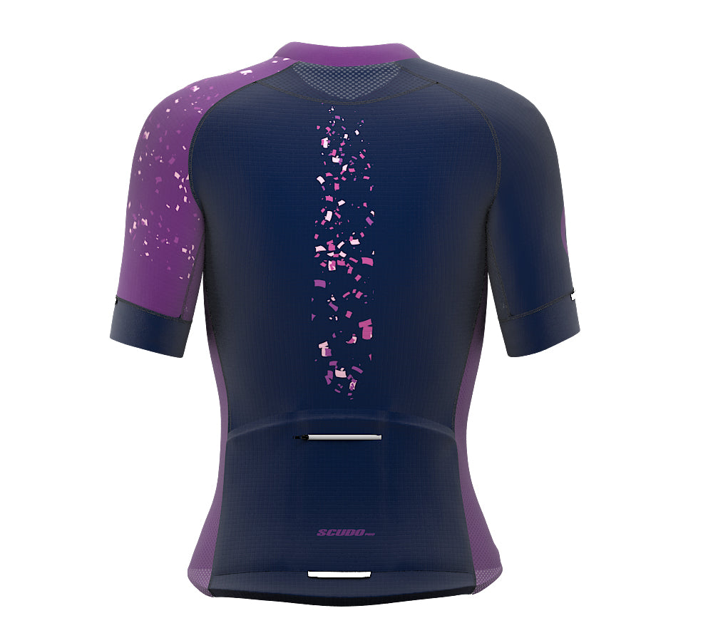 Mode On Purple Short Sleeve Cycling PRO Jersey
