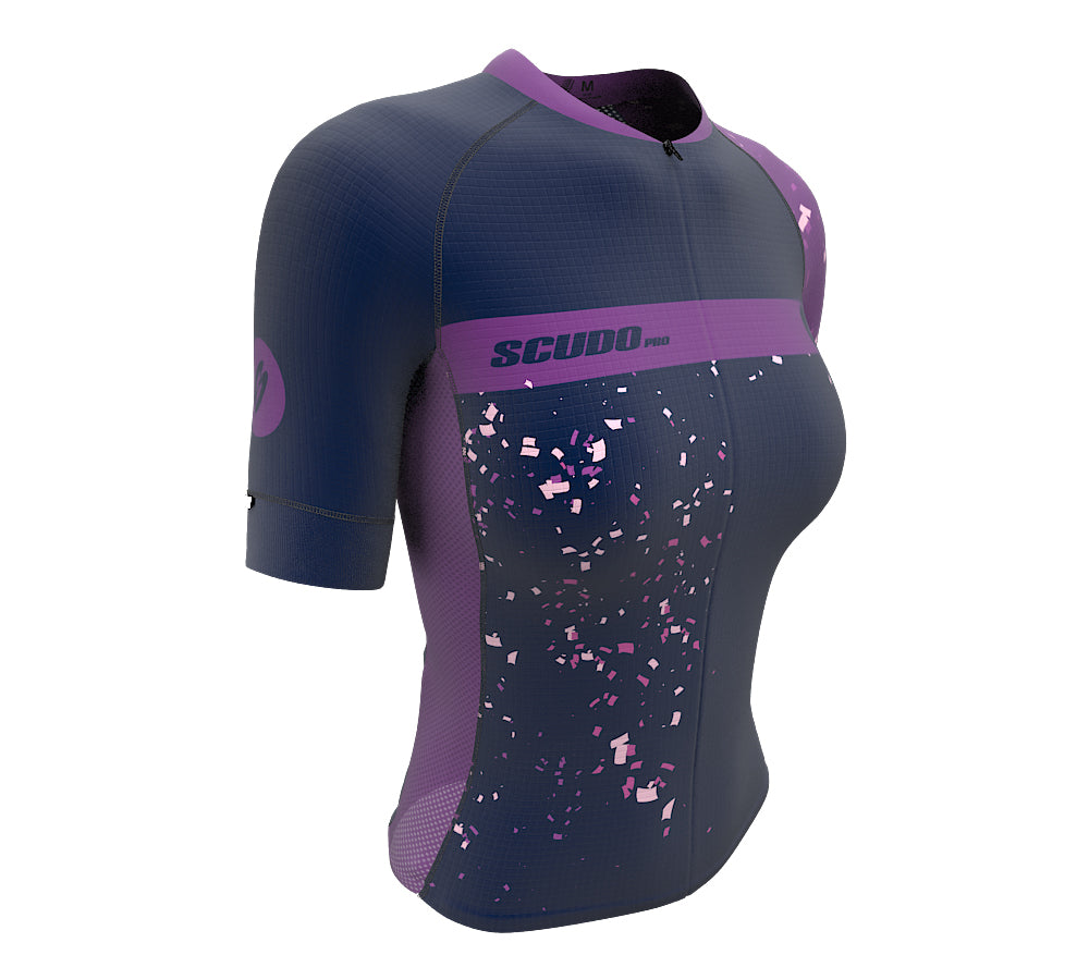 Mode On Purple Short Sleeve Cycling PRO Jersey