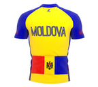 Moldova  Full Zipper Bike Short Sleeve Cycling Jersey