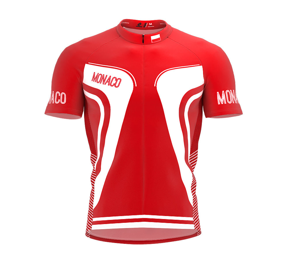 Monaco  Full Zipper Bike Short Sleeve Cycling Jersey