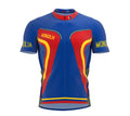 Mongolia  Full Zipper Bike Short Sleeve Cycling Jersey