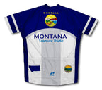 Montana Flag Short Sleeve Cycling Jersey for Men and Women