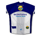 Montana Flag Short Sleeve Cycling Jersey for Men and Women