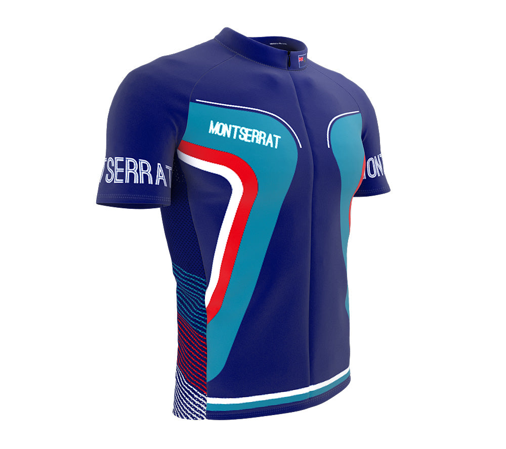 Montserrat  Full Zipper Bike Short Sleeve Cycling Jersey