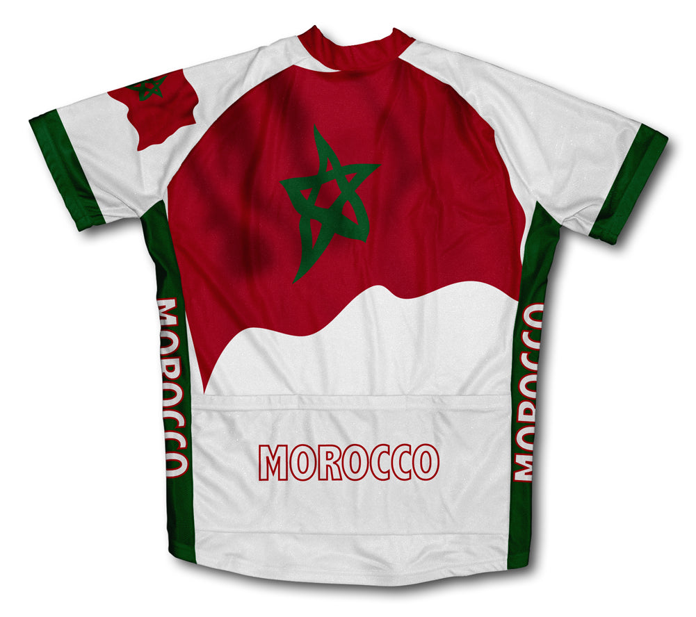 Morocco Flag Cycling Jersey for Men and Women