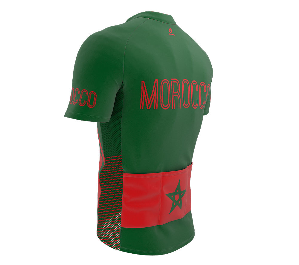 Morocco  Full Zipper Bike Short Sleeve Cycling Jersey