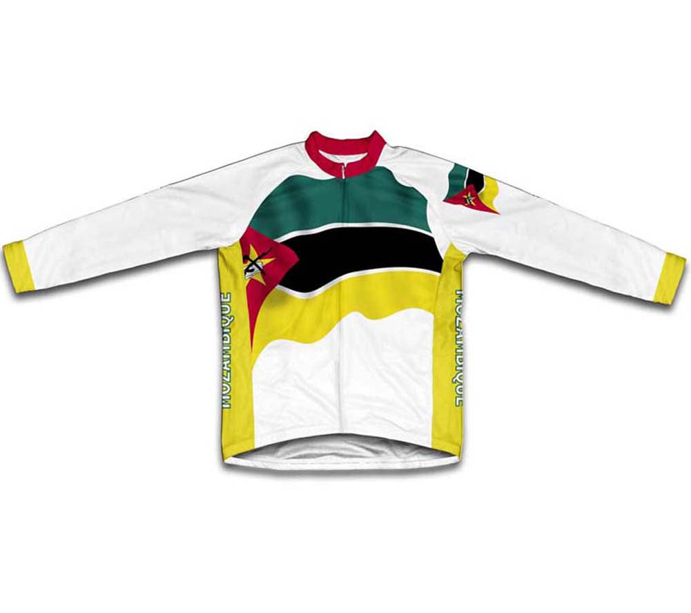 Mozambique Flag Winter Thermal Cycling Jersey