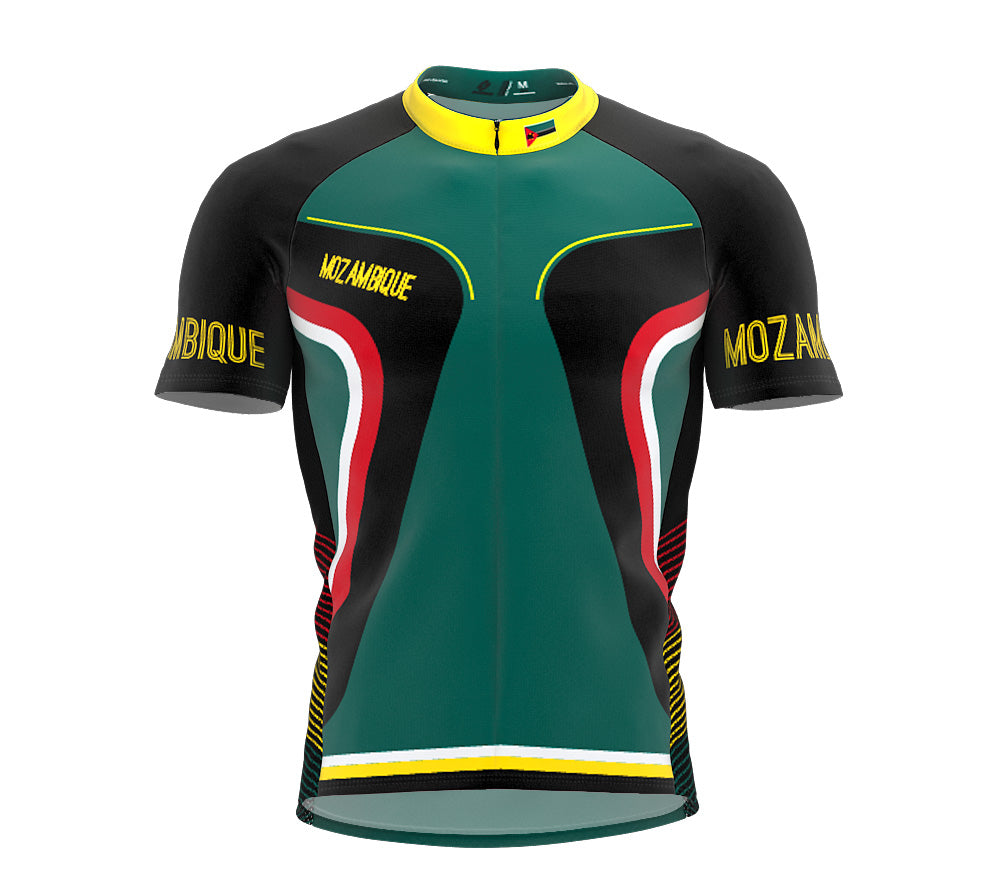 Mozambique  Full Zipper Bike Short Sleeve Cycling Jersey