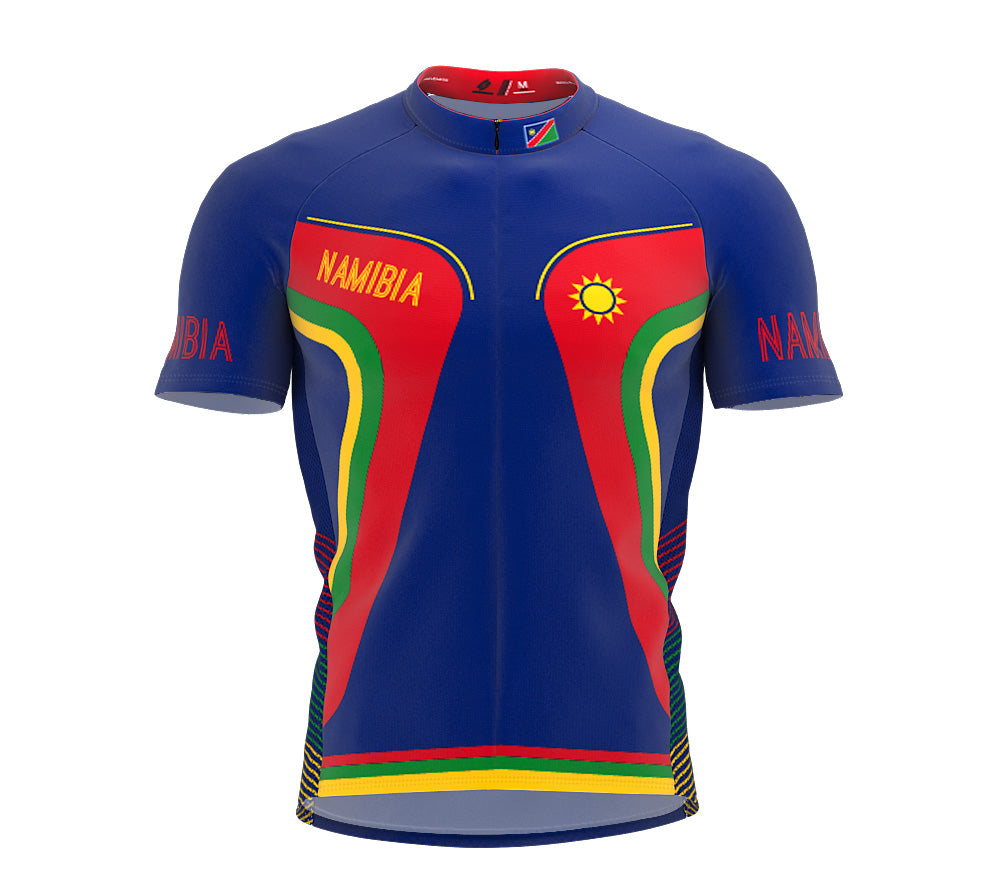 Namibia  Full Zipper Bike Short Sleeve Cycling Jersey