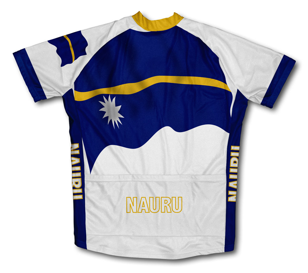 Nauru Flag Cycling Jersey for Men and Women