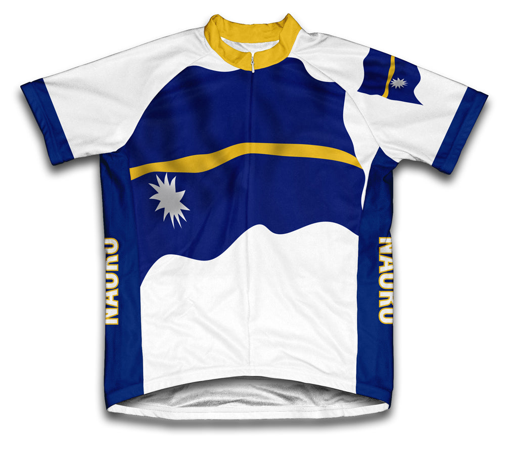 Nauru Flag Cycling Jersey for Men and Women