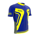 Nauru  Full Zipper Bike Short Sleeve Cycling Jersey