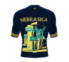 ScudoPro Pro-Elite Short Sleeve Cycling Jersey Nebraska USA State Icon landmark symbol identity  | Men and Women