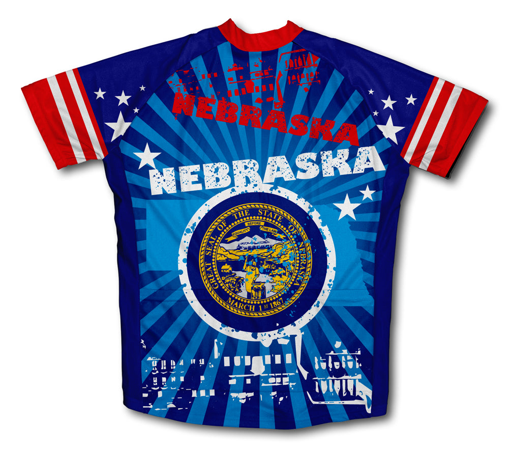 Nebraska Short Sleeve Cycling Jersey for Men and Women