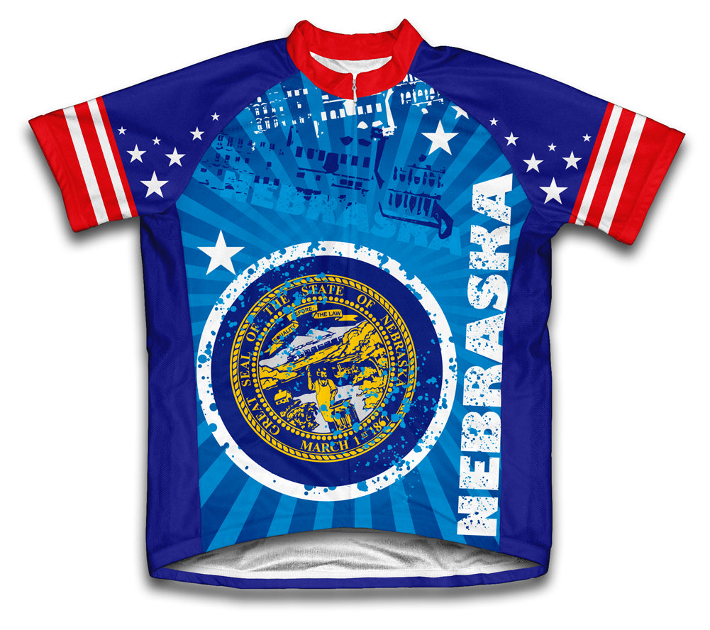 Nebraska Short Sleeve Cycling Jersey for Men and Women