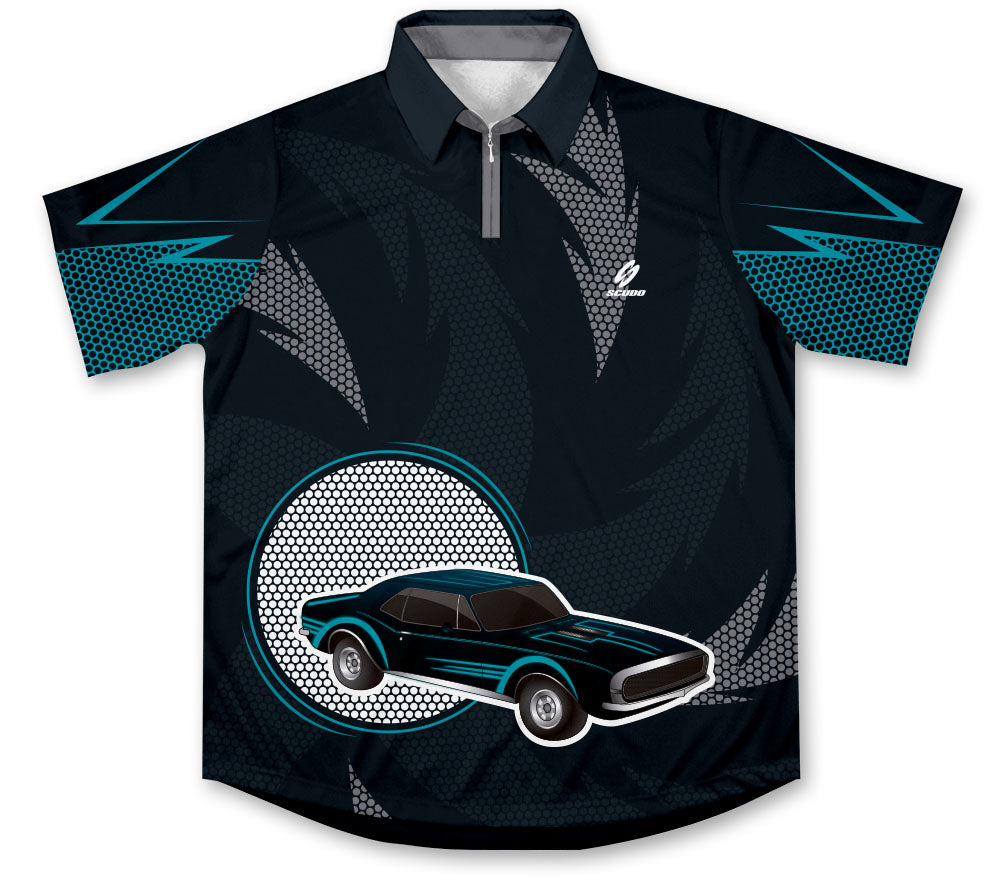 Neon Car Pit Crew Racing Shirt Jersey