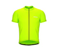 Chroma Contrast |  Short Sleeve Cycling Jersey Neon Green - Black zip - Blue seam | Men and Women