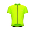 Chroma Contrast |  Short Sleeve Cycling Jersey Neon Green - Black zip - Gray seam | Men and Women