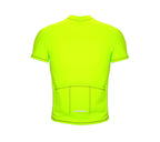 Chroma Contrast |  Short Sleeve Cycling Jersey Neon Green - Black zip - Gray seam | Men and Women