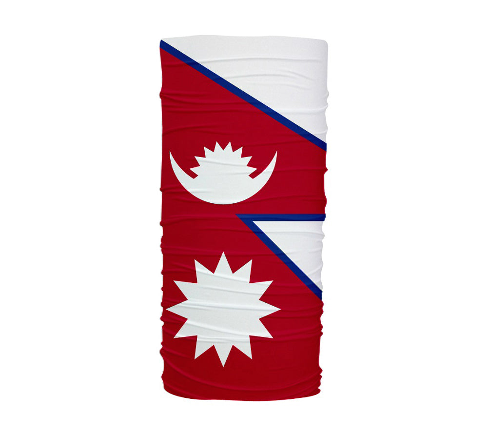 Nepal Flag Multifunctional UV Protection Headband