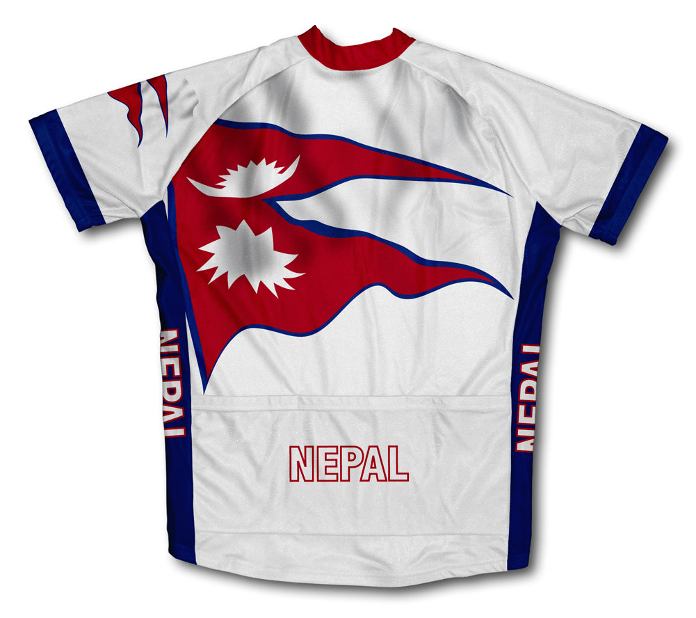 Nepal Flag Cycling Jersey for Men and Women