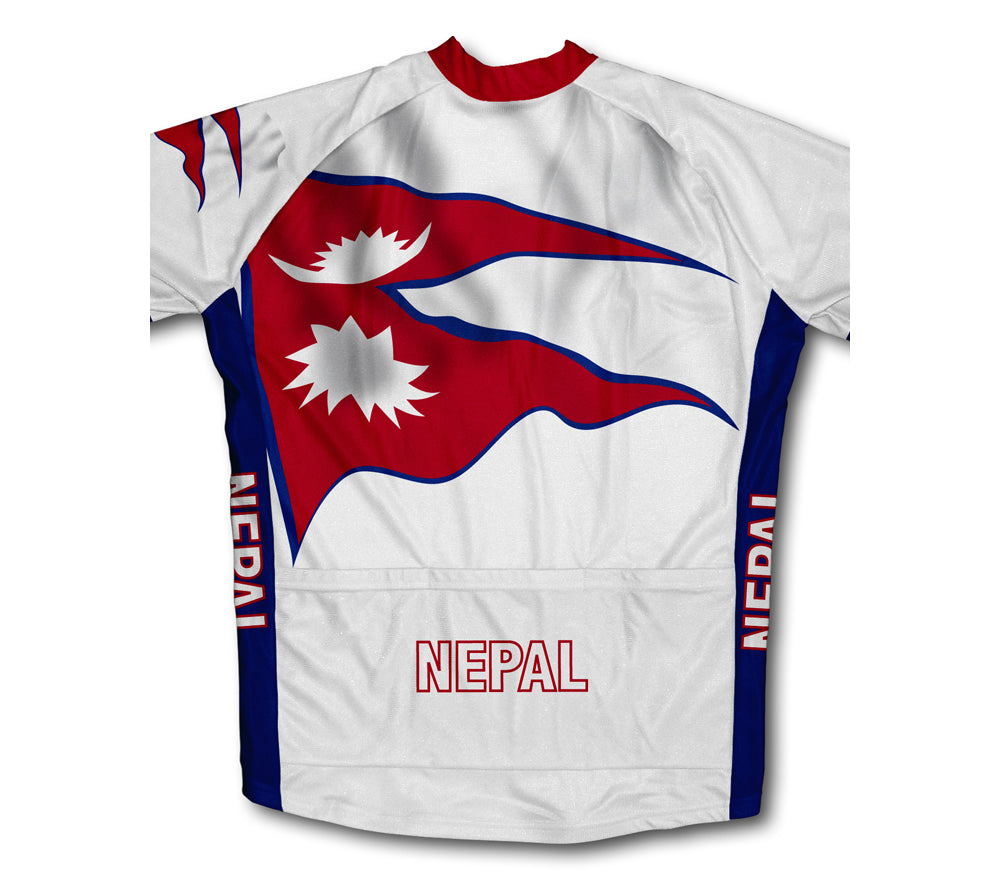 Nepal Flag Cycling Jersey for Men and Women
