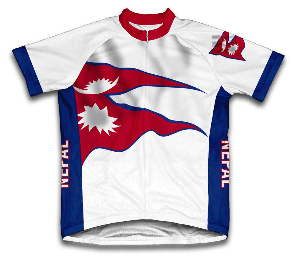Nepal Flag Cycling Jersey for Men and Women