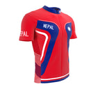 Nepal  Full Zipper Bike Short Sleeve Cycling Jersey
