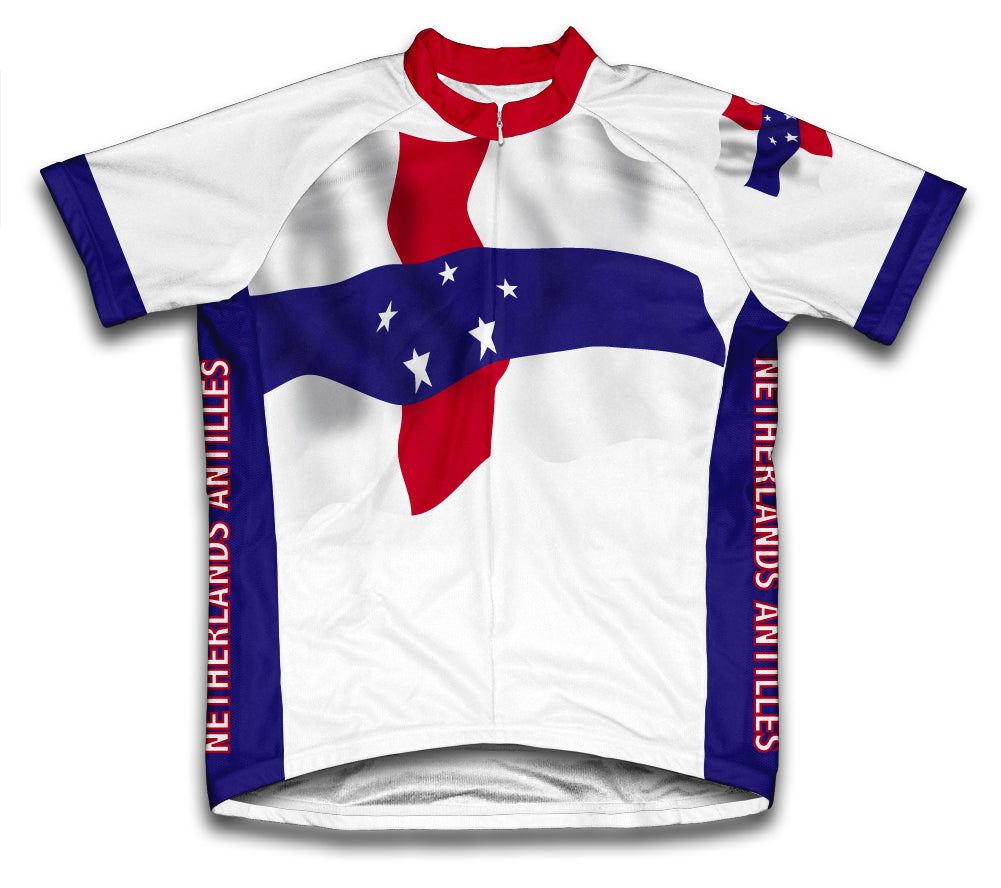 Netherland Antilles Flag Cycling Jersey for Men and Women