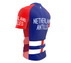 Netherland Antilles  Full Zipper Bike Short Sleeve Cycling Jersey