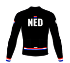 ScudoPro Pro Thermal Long Sleeve Cycling Jersey Country CODE Netherlands Black | Men and Women
