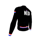 ScudoPro Pro Thermal Long Sleeve Cycling Jersey Country CODE Netherlands Black | Men and Women