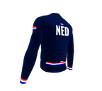 ScudoPro Pro Thermal Long Sleeve Cycling Jersey Country CODE Netherlands Blue | Men and Women