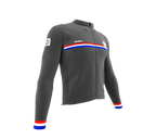 ScudoPro Pro Thermal Long Sleeve Cycling Jersey Country CODE Netherlands Gray | Men and Women