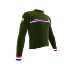 ScudoPro Pro Thermal Long Sleeve Cycling Jersey Country CODE Netherlands Green | Men and Women