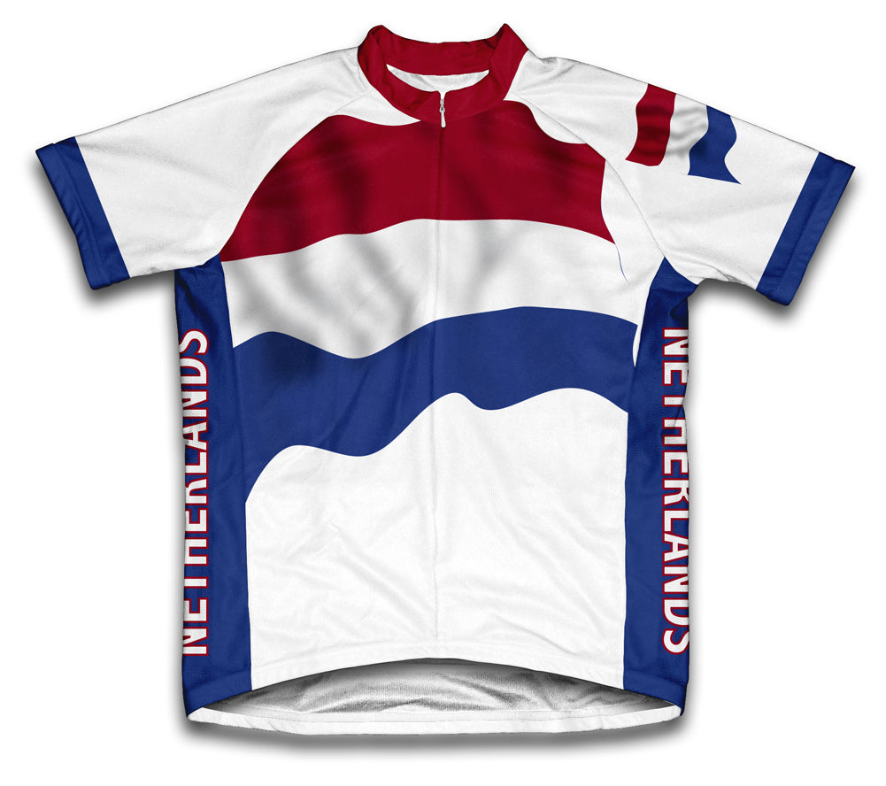 Netherlands Flag Cycling Jersey for Men and Women