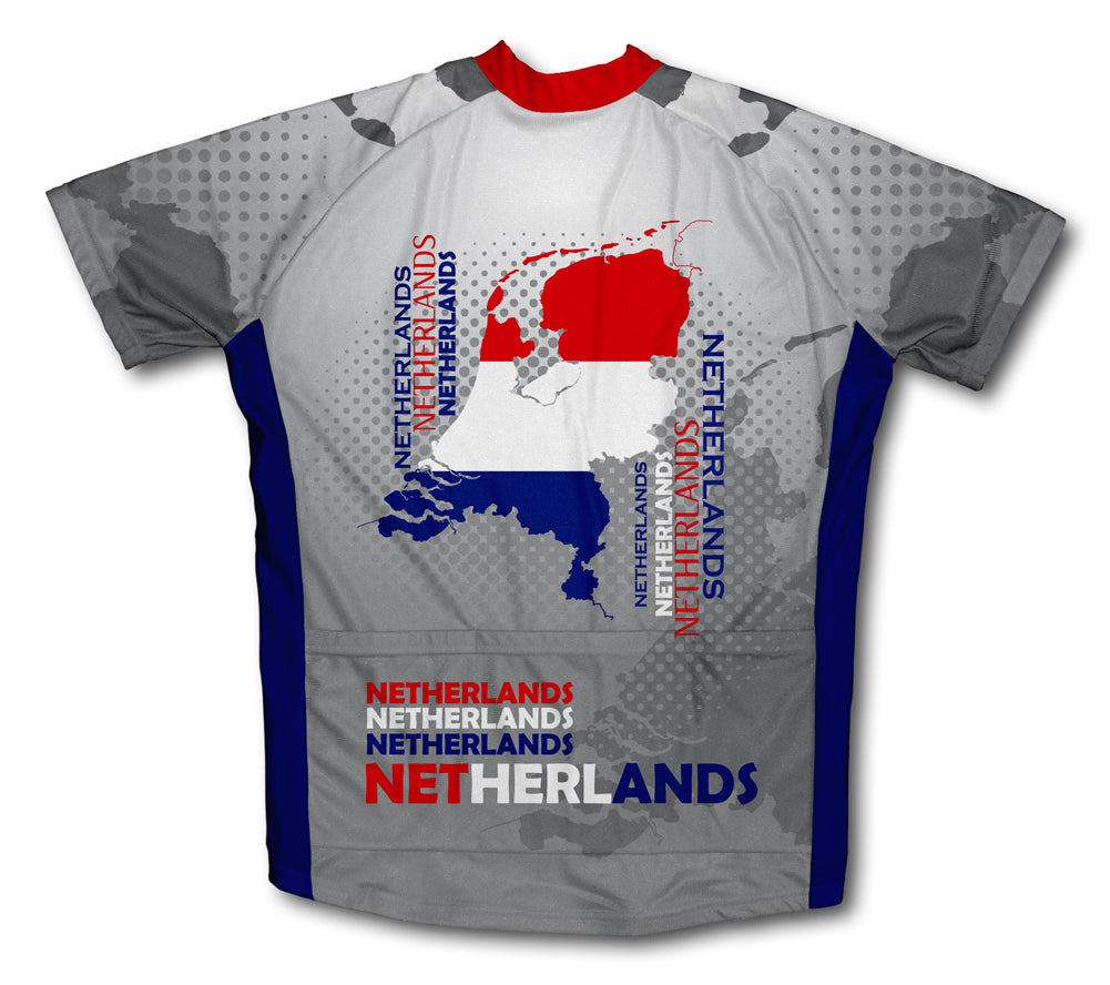 Netherlands Short Sleeve Cycling Jersey for Men and Women