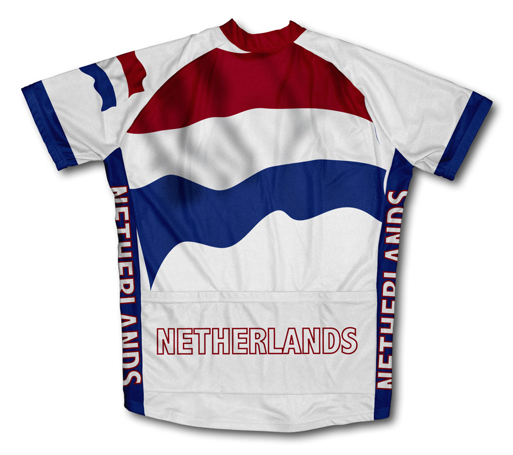 Netherlands Flag Short Sleeve Cycling Jersey Cycling Jersey for