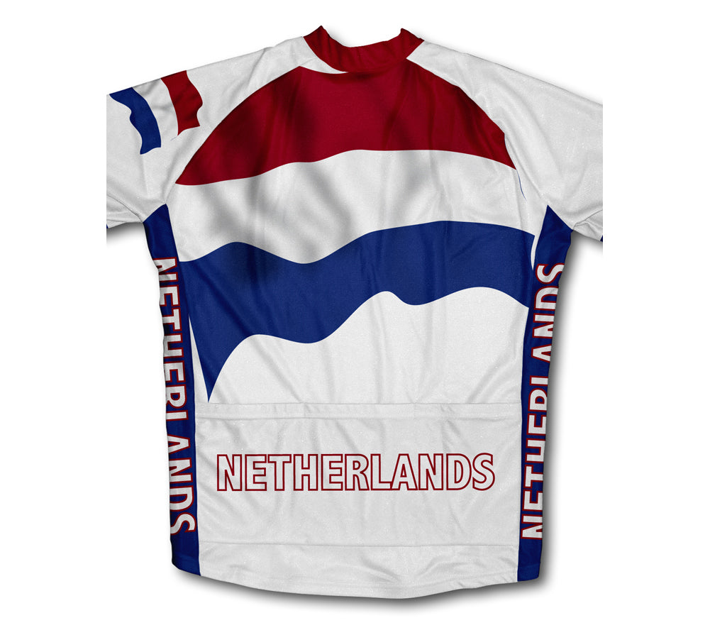 Netherlands Flag Cycling Jersey for Men and Women