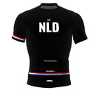 Netherlands Black CODE Short Sleeve Cycling PRO Jersey for Men and Women