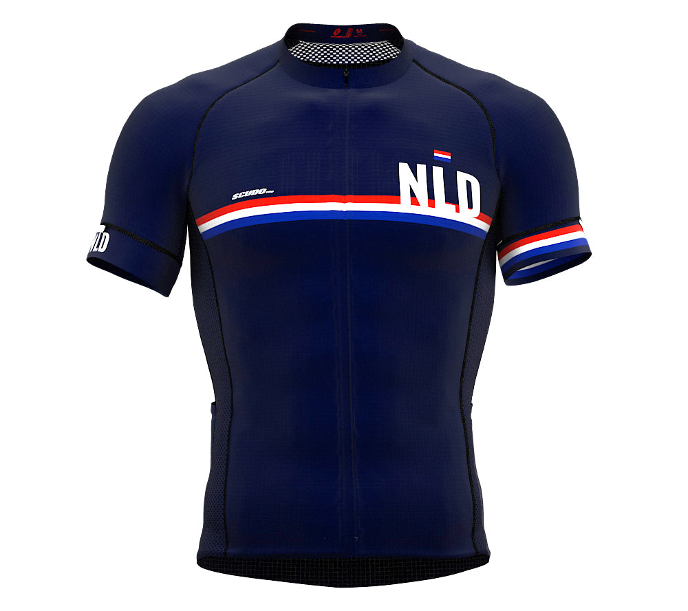 Netherlands Blue CODE Short Sleeve Cycling PRO Jersey for Men and WomenNetherlands Blue CODE Short Sleeve Cycling PRO Jersey for Men and Women