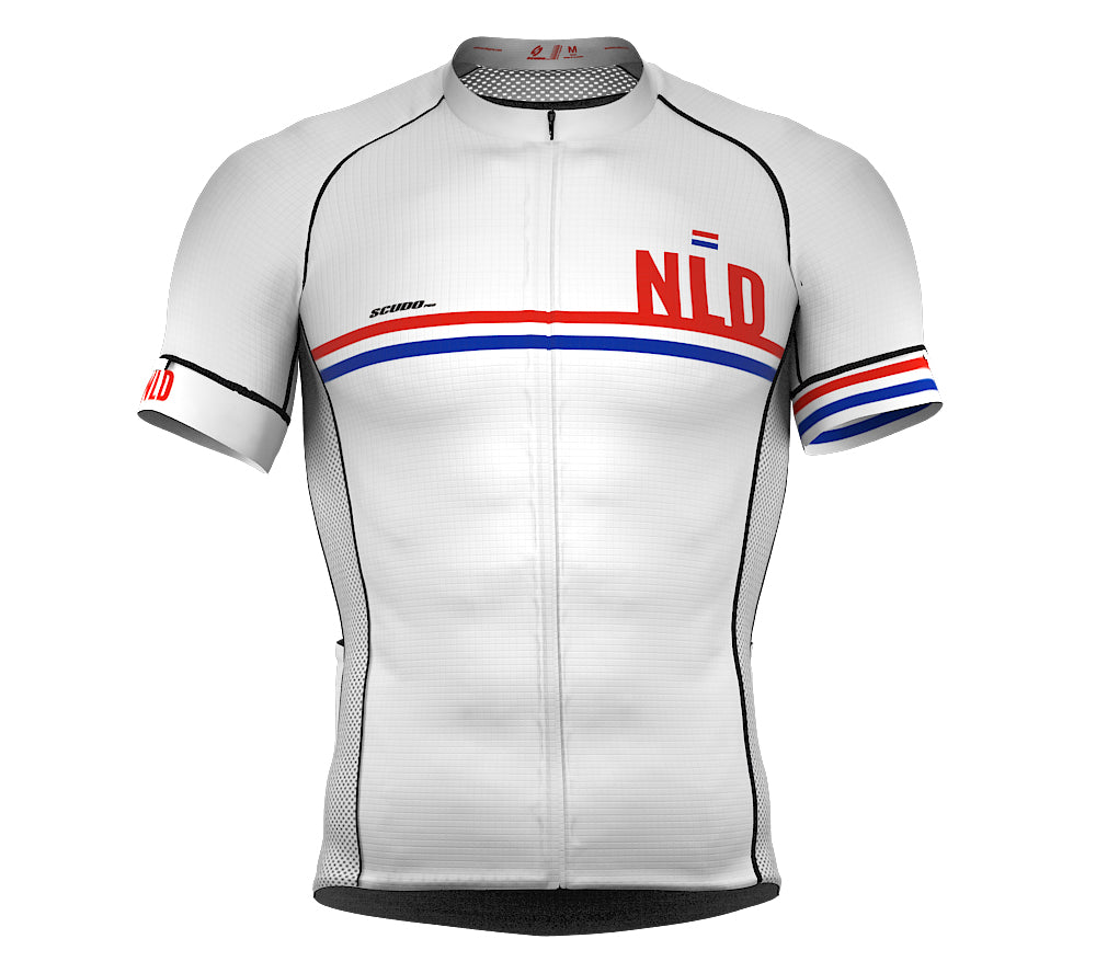 Netherlands White CODE Short Sleeve Cycling PRO Jersey for Men and WomenNetherlands White CODE Short Sleeve Cycling PRO Jersey for Men and Women